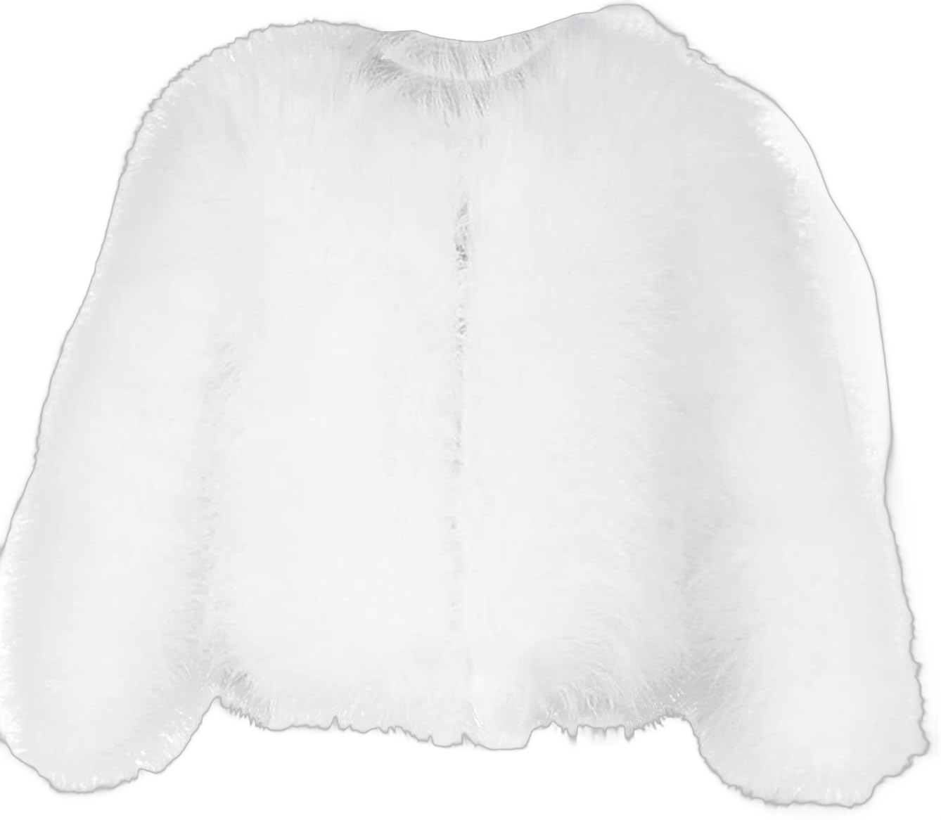 Toddler Kids Girls Faux Fur Jacket Coat Winter Warm Thicken Fluffy Jacket Winter Jackets Furry Coat Outerwear 1-7 Years (White, 6-7 Years)