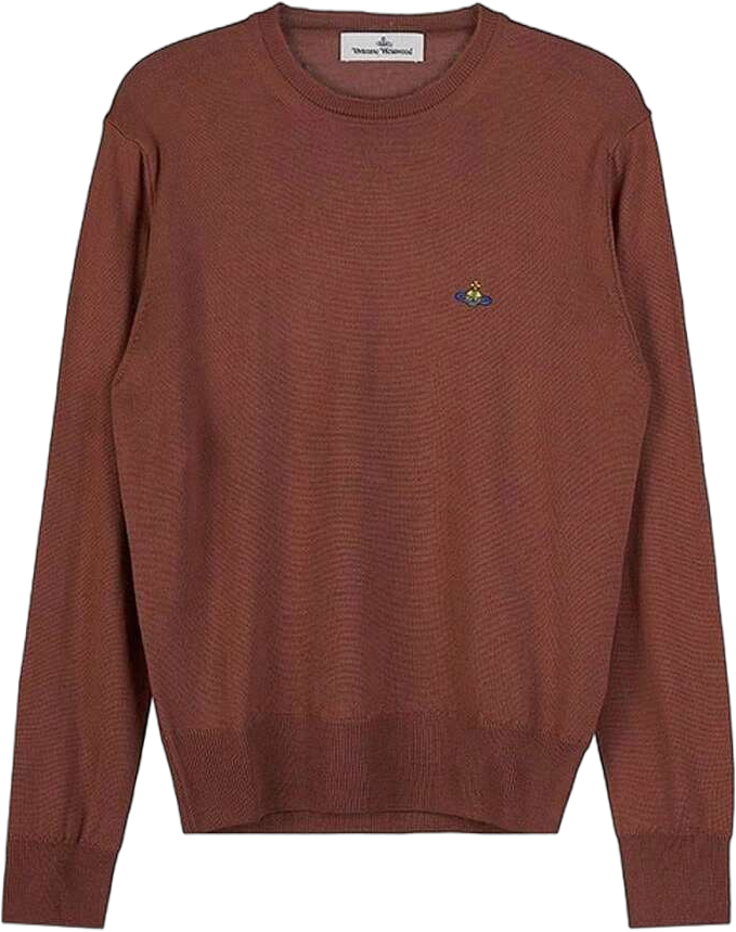 Vivienne Westwood Men's ORB Embroidered Logo Wool Knit Top Akron