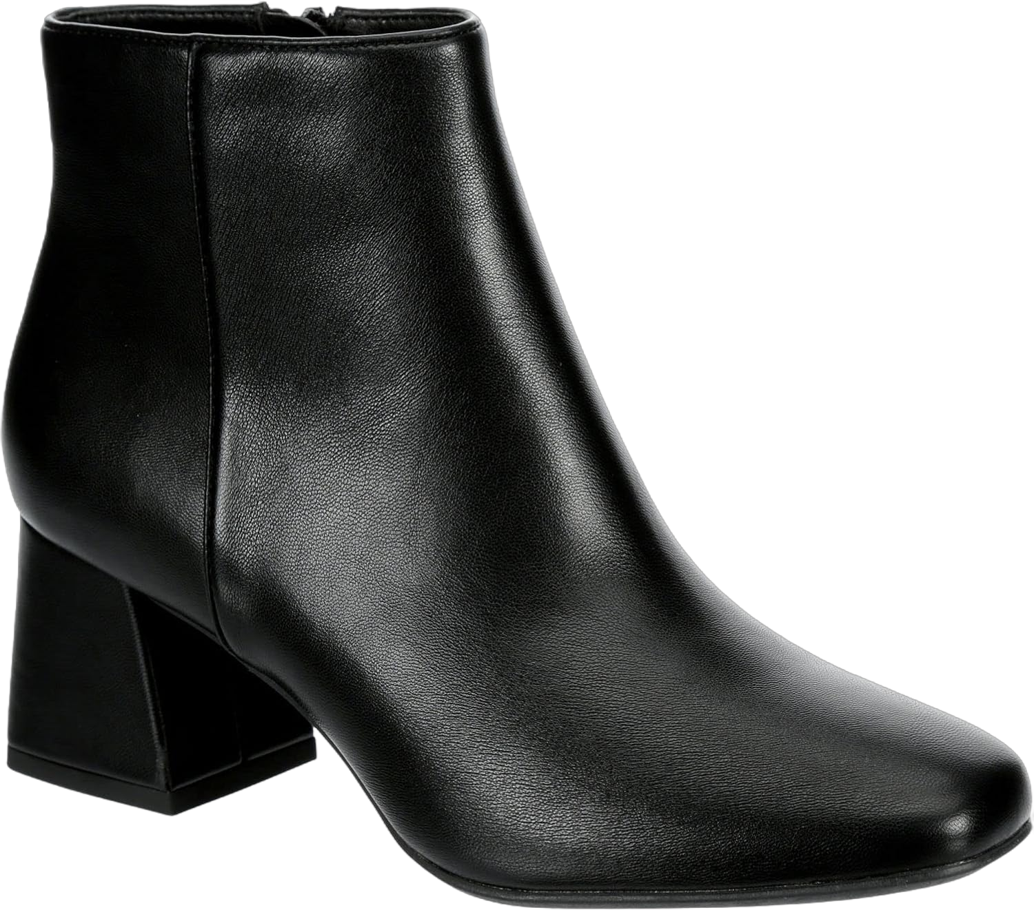 Michael By Michael Shannon Hope - Women's Faux Leather Zip-up Dress Ankle Boot 10 Black