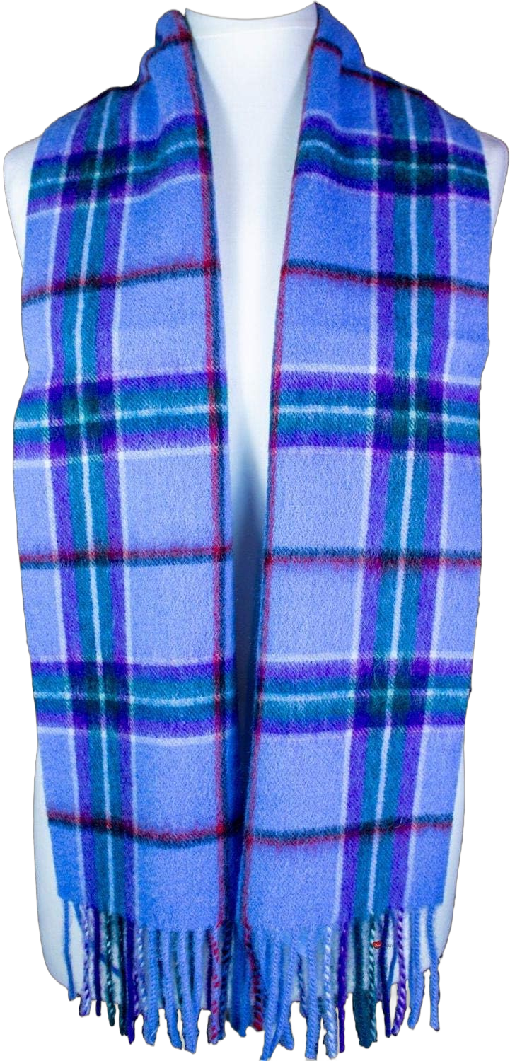 World Peace Scottish Tartan Soft Warm Lightweight Lambswool Scarf for Men Women