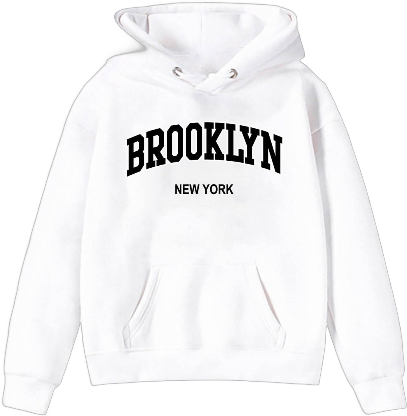 Toddler Baby Girl Birthday Outfit New York Print Hooded Sweater Long Sleeve Stretch Unisex Fall Shirts Birthday Gift White 3-4T