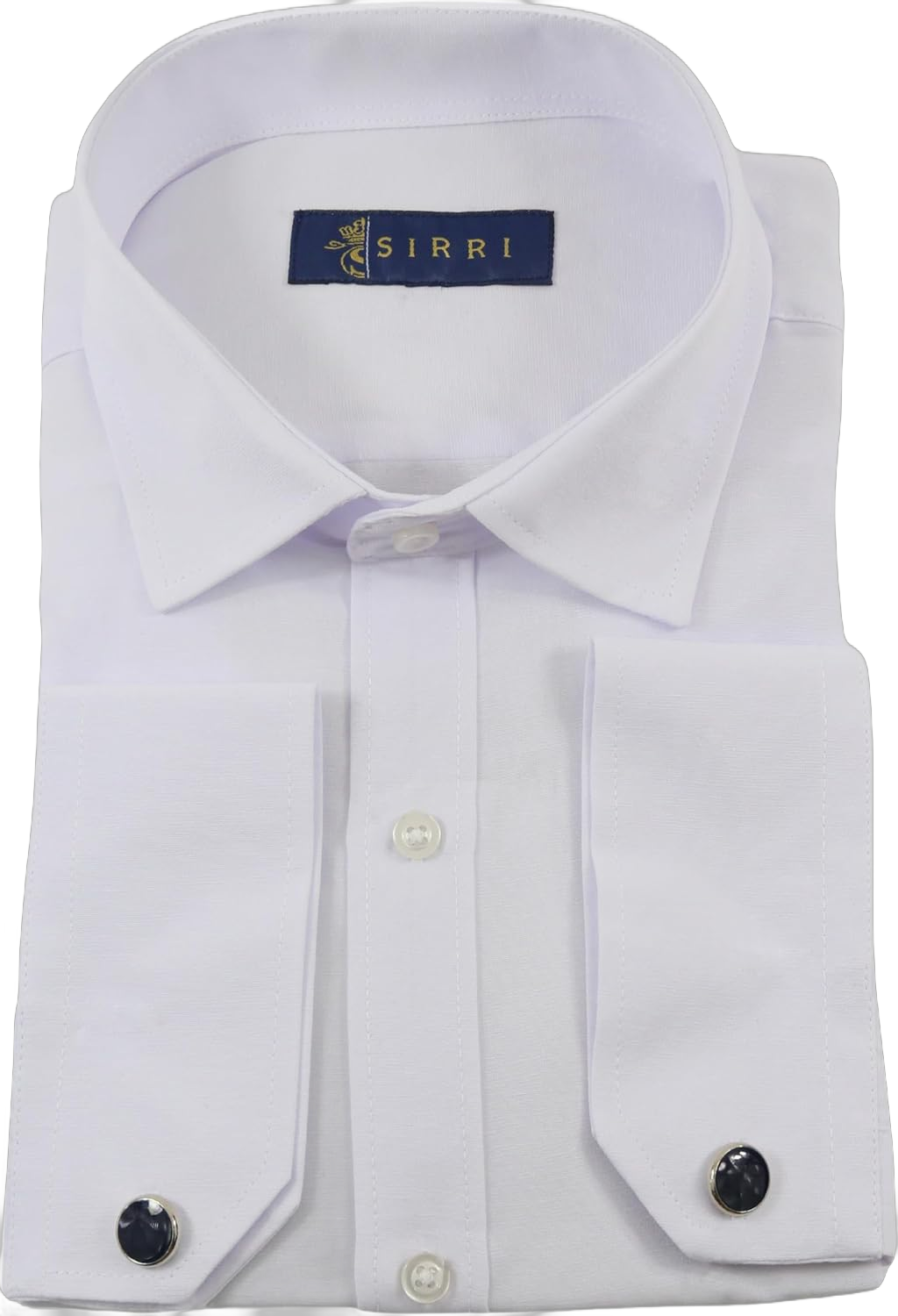 Boys Slim Fit Long Sleeve Dress White Shirt in Premium Cotton Blend with Classic Collar & Cufflinks for Special Occasions White 11 Years