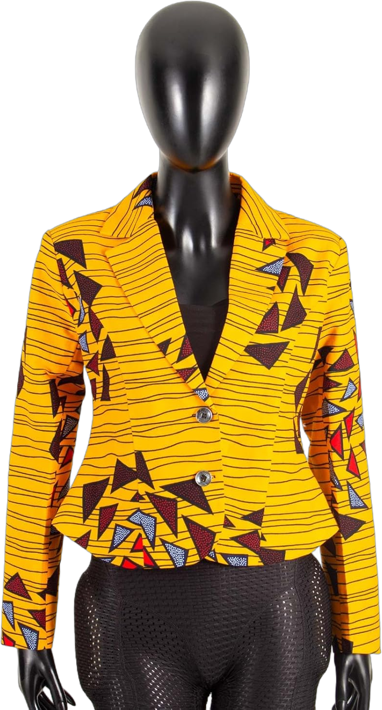 African Women Jacket Coat Wax print Top Dashiki Casual Ankara Clothing Traditional Clothes XX-Small 747