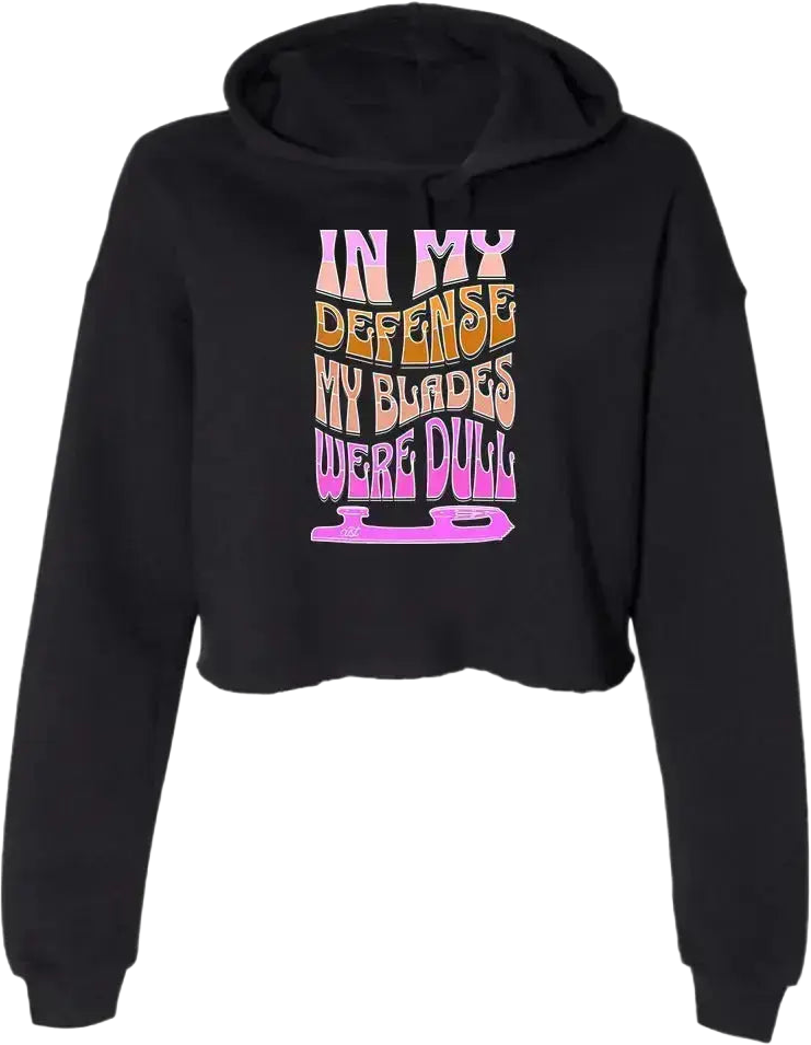 Dull Blades Women's Cropped Fleece Hoodie