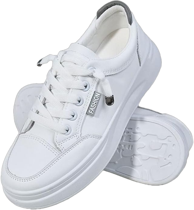 Sneakers for Women,Walking Shoes,Athletic Comfortable,Casual Classic Breathble Women's Shoes 8 White Grey