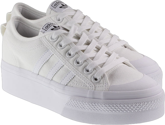 Adidas Originals Trainers Womens Nizza Platform Cloud White