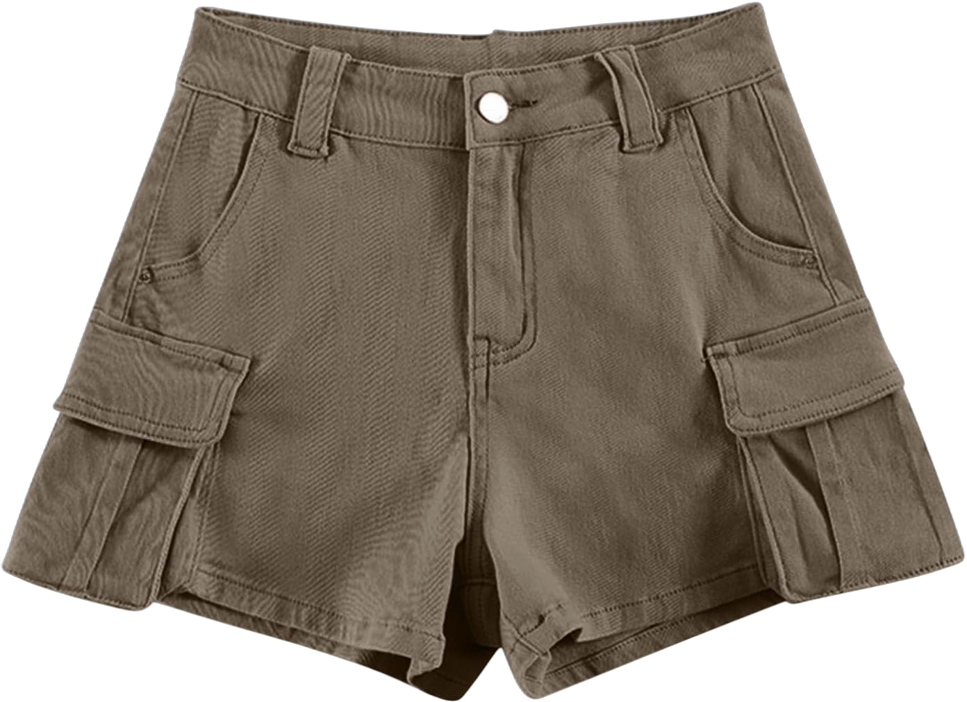 Shorts for Women High Waisted A-Line Wide Leg Cargo Summer Shorts Outdoor Workout Travel Denim Pull On Shorts X-Large #01 Army Green