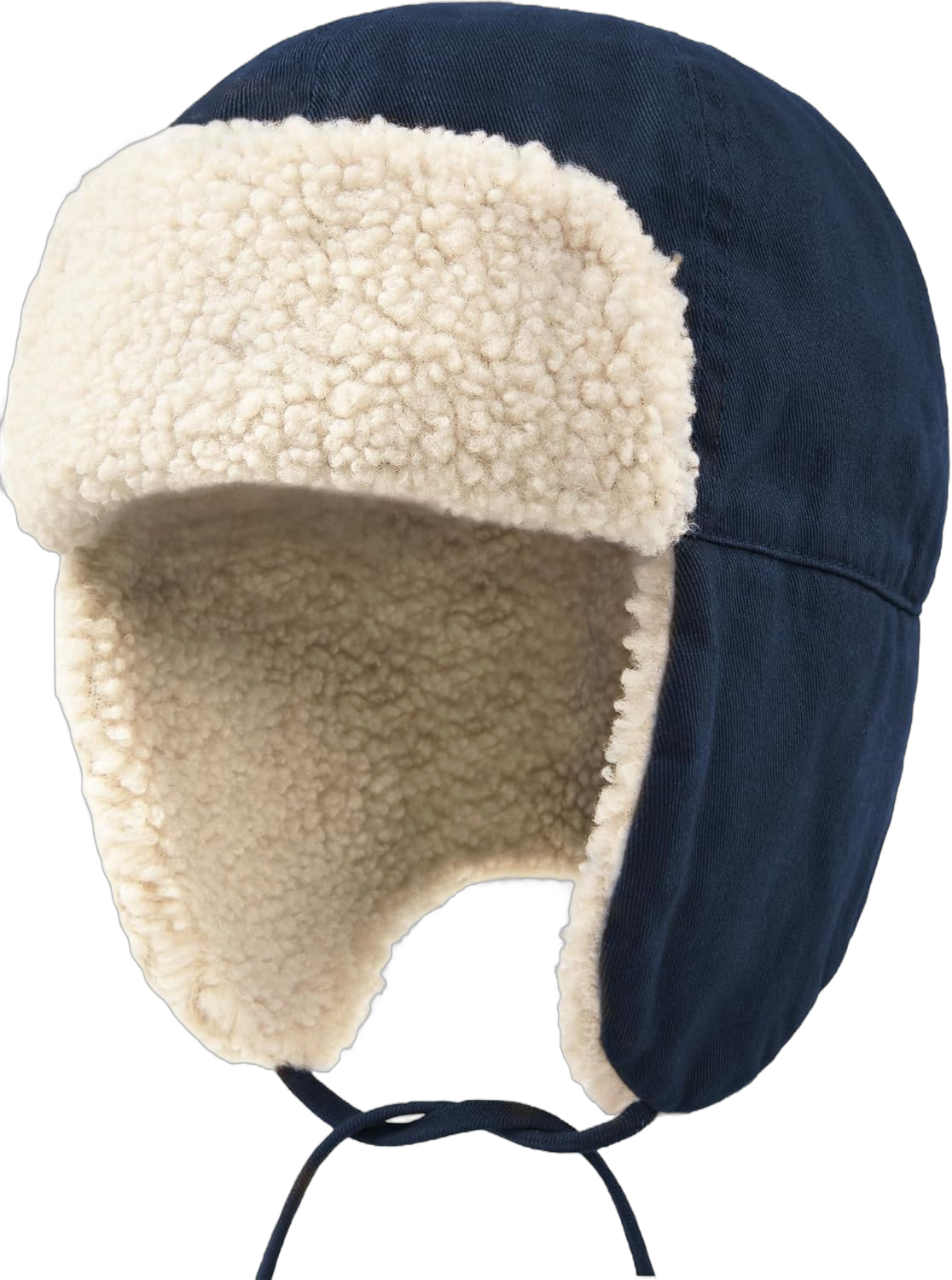 FURTALK Toddler Winter Hat Kids Boys Winter Hats with Ear Flaps Trapper Hat Baby Girl Beanie Fleece Lined Warm Hats Navy Blue