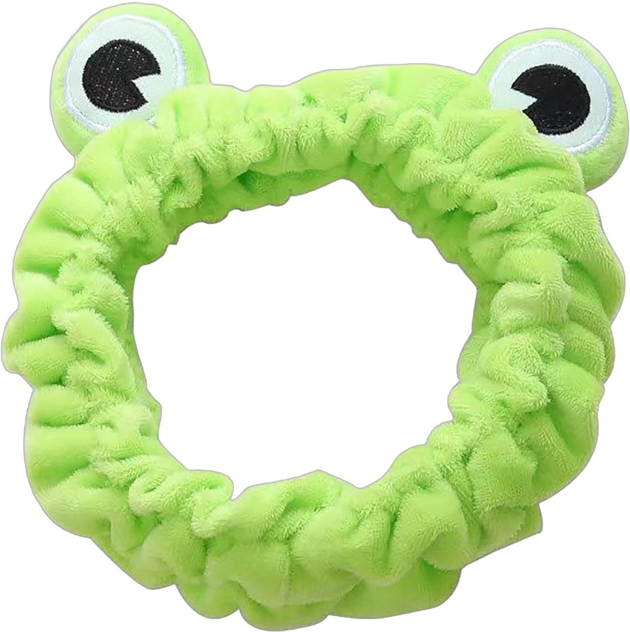 Jowmoy Green Frog Eye Elastic Headband - Versatile for Spa, Skincare, Makeup, Face Wash, Fun Gift for Women (1 Pack) frog