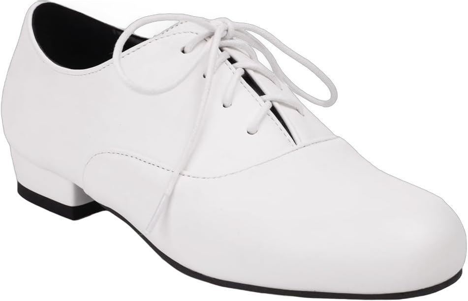 Women's Classic Round Toe Lace Up Oxford Shoes Comfort Flat Low Heels School Saddle Oxfords Dress Shoe 10.5 White