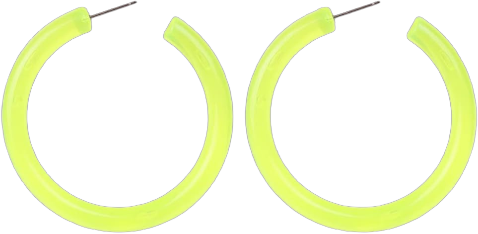 80s Earrings Accessories for Women Retro Colored Neon Hoop Earrings for Women Green Big Hoop Earrings for Halloween 80s Party Neon Costume Accessories