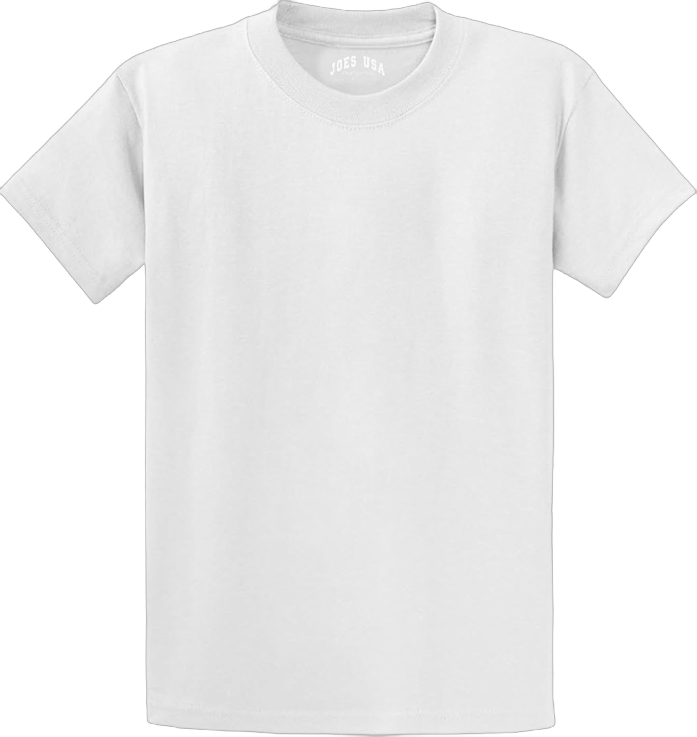 Joe's USA Mens Heavyweight 6.1-Ounce, 100% Cotton T-Shirts in Regular, Big and Tall Sizes Medium 1 White