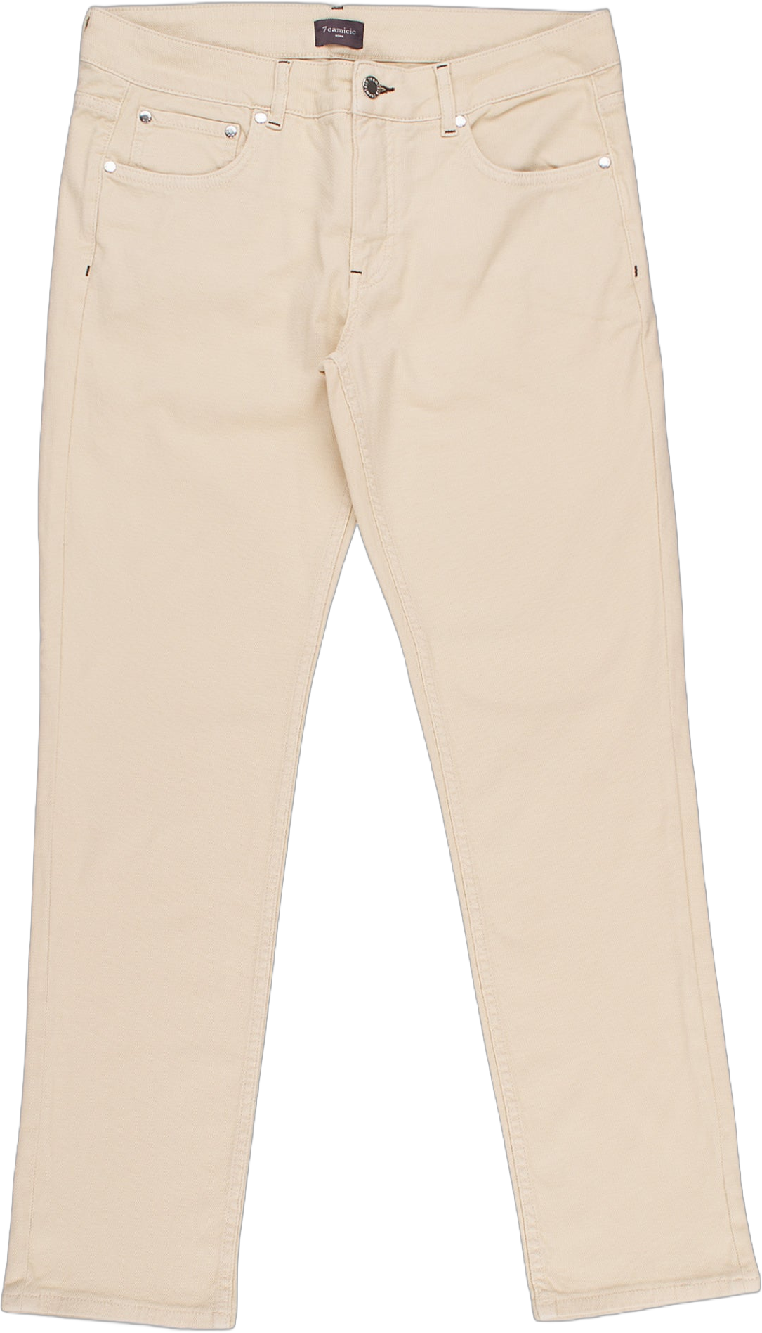 Cotton Stretch Man Pant Beige