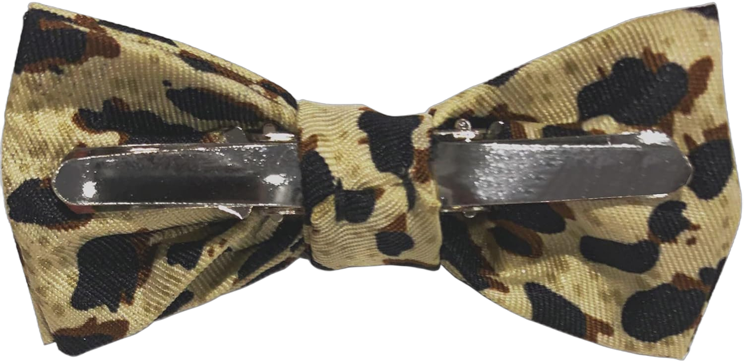 Jacob Alexander Toddler Baby Boys' Leopard Animal Print Pre-Tied Clip-On Bow Tie