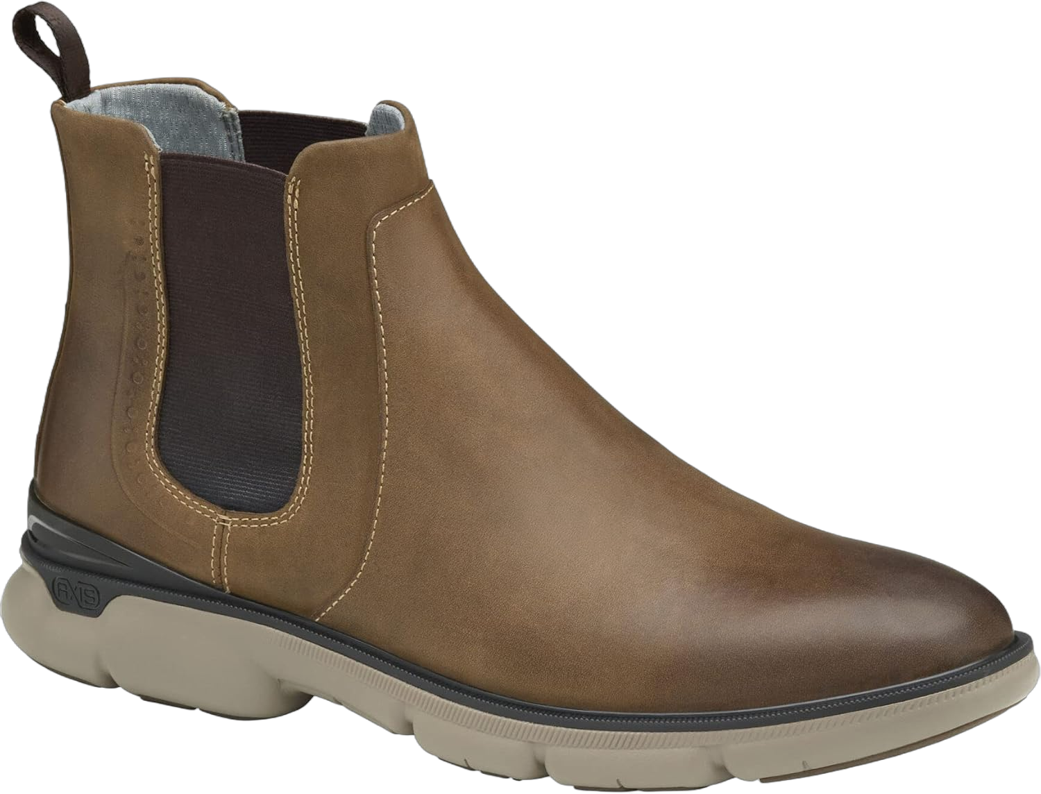 Johnston & Murphy Men’s XC4 Tanner Chelsea Boot | Casual Boots for Men | Waterproof Leather Construction | Cushioned Insole | Removable Dual Width Footbed