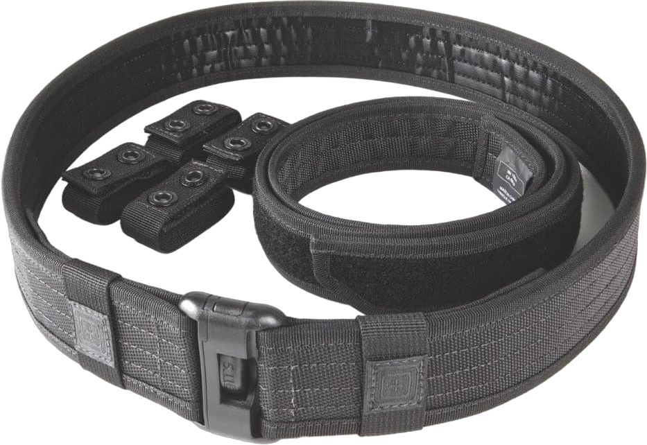 5.11 Tactical Unisex Sierra Bravo Duty Belt, Men's Women's Utility Belt For Hunting Camping or Hiking, Black XX-Large