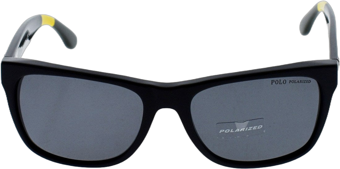 Polo Ralph Lauren PH 4106 556781 Black Gray Polarized by Ralph Lauren for Men - 57-18-145 mm Sunglasses