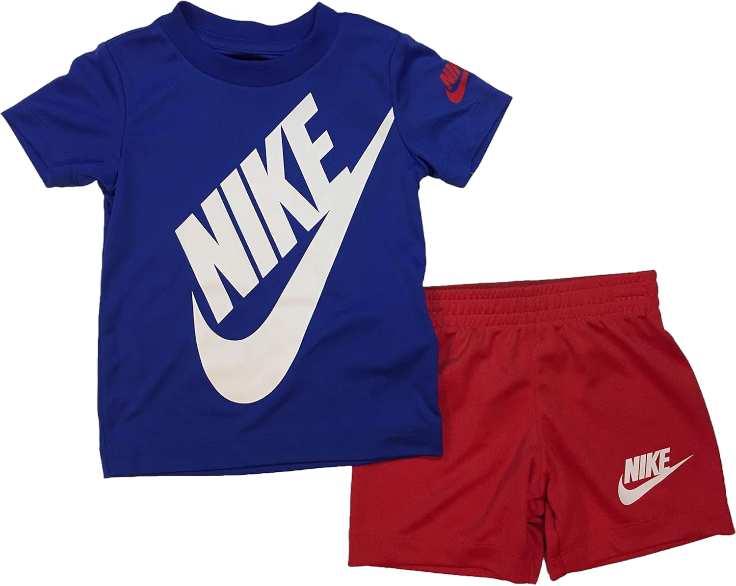 Nike Baby Boy's Short Sleeve Logo Graphic T-Shirt & Shorts Two-Piece Set (Toddler) University Red 4 Toddler