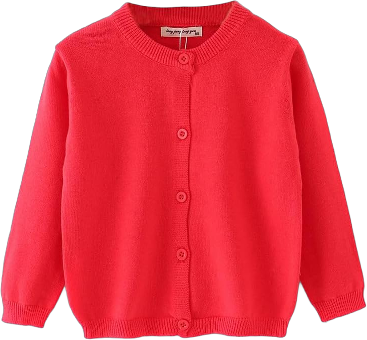 Baby Toddler Girls Boys Sweater Cardigan Thin Long Sleeve Button Down Solid Knit Cardigan School Uniforms 1-6t