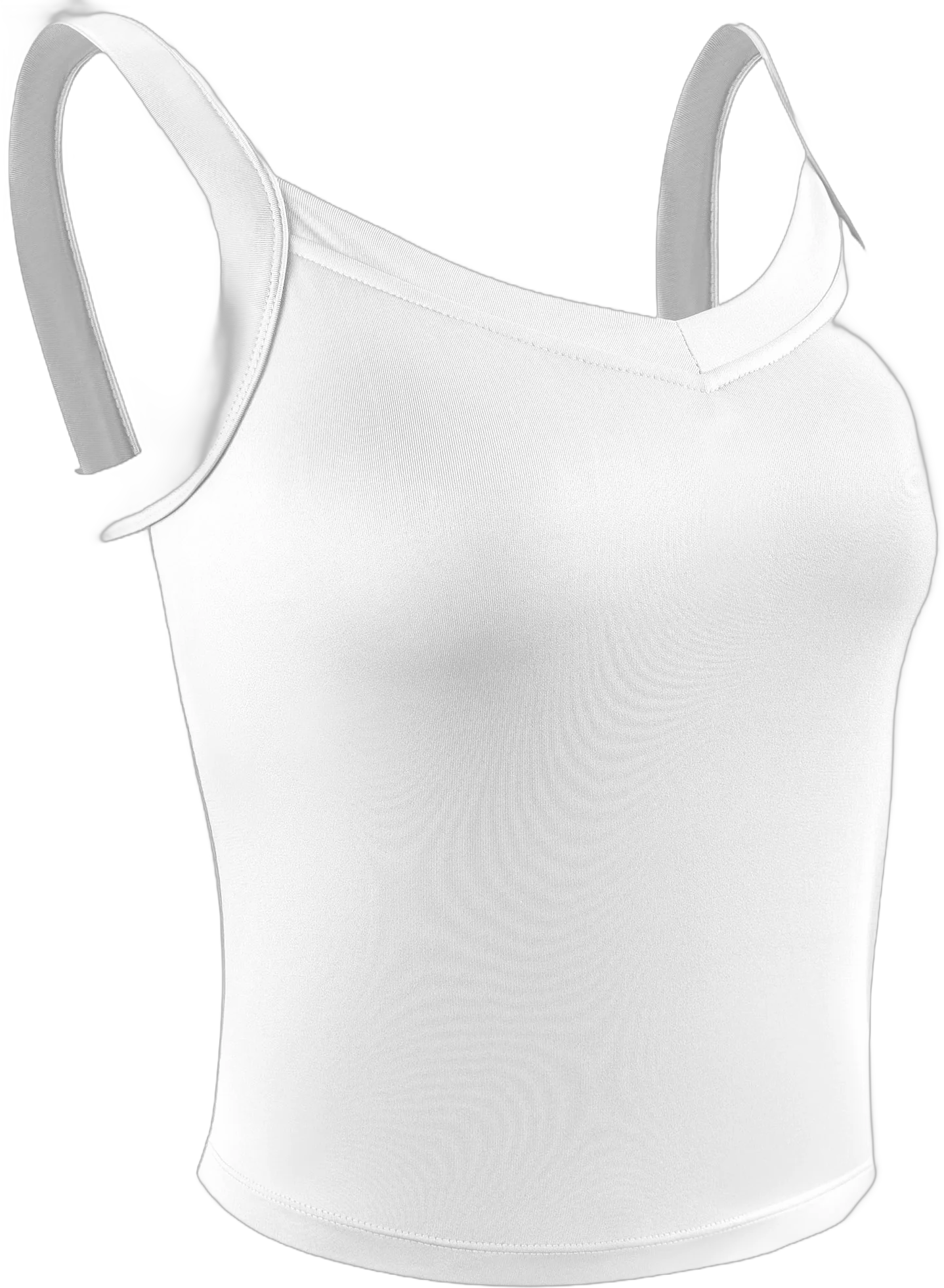 Cadmus Women's Sport Bra Athletic Tank Top for Running Yoga Workout Crop Top, White, 2196, XX-Large