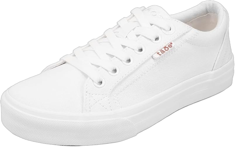 Taos Plim Soul Women's Sneaker-Stylish Platform Sneaker with Curves & Pods Removable Footbed, Arch Support, Classic Design for Everyday Fashion, All Day Comfort 10 White