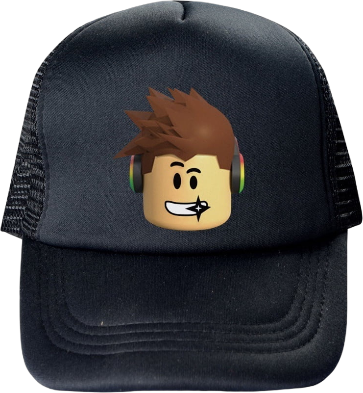 NTONGSHANBB Roblox Kids Snapback Cap - Fun Gaming Cartoon Character Design - Fashion Breathable Mesh Trucker Hat for Boys and Girls