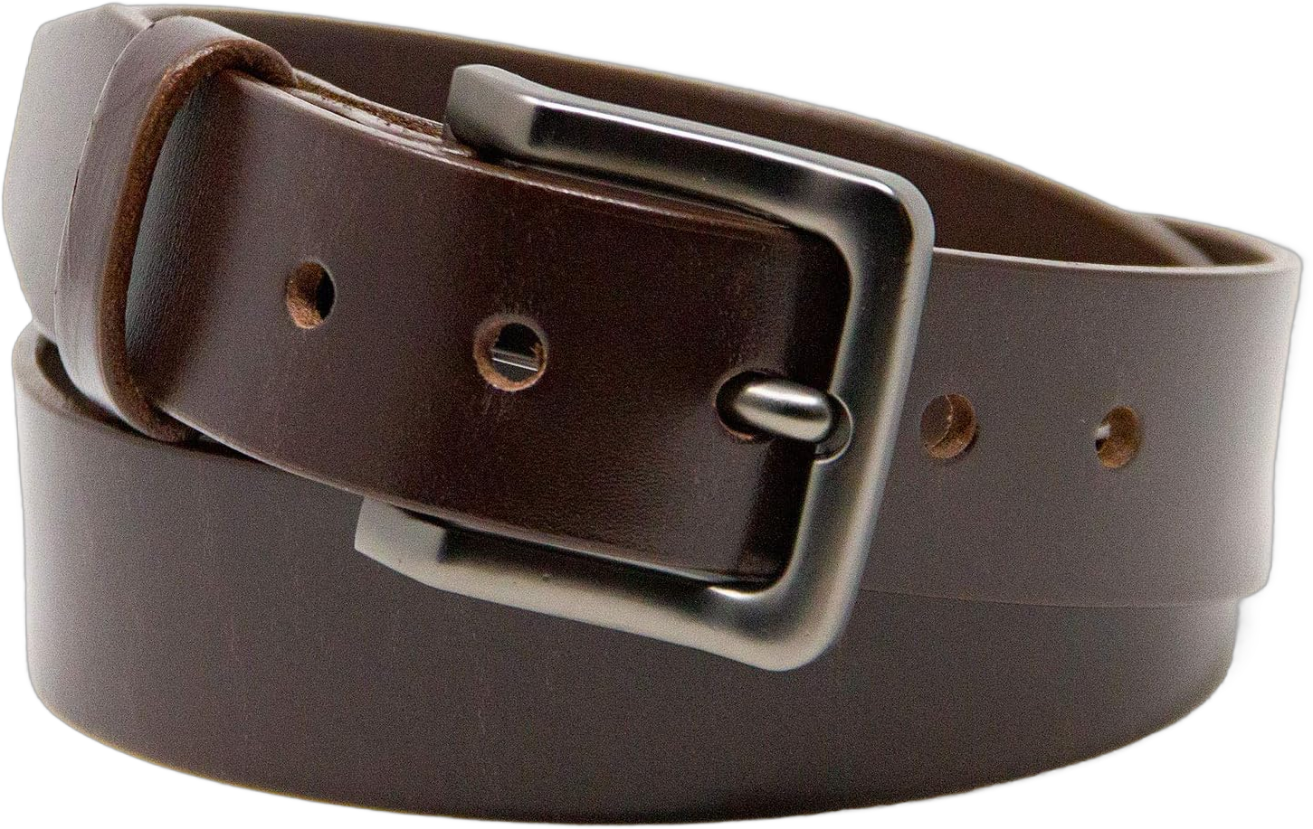 Men's Belt - Heavy Duty Genuine Full Grain Leather Belts 36 - Fits 34 Pant Brown