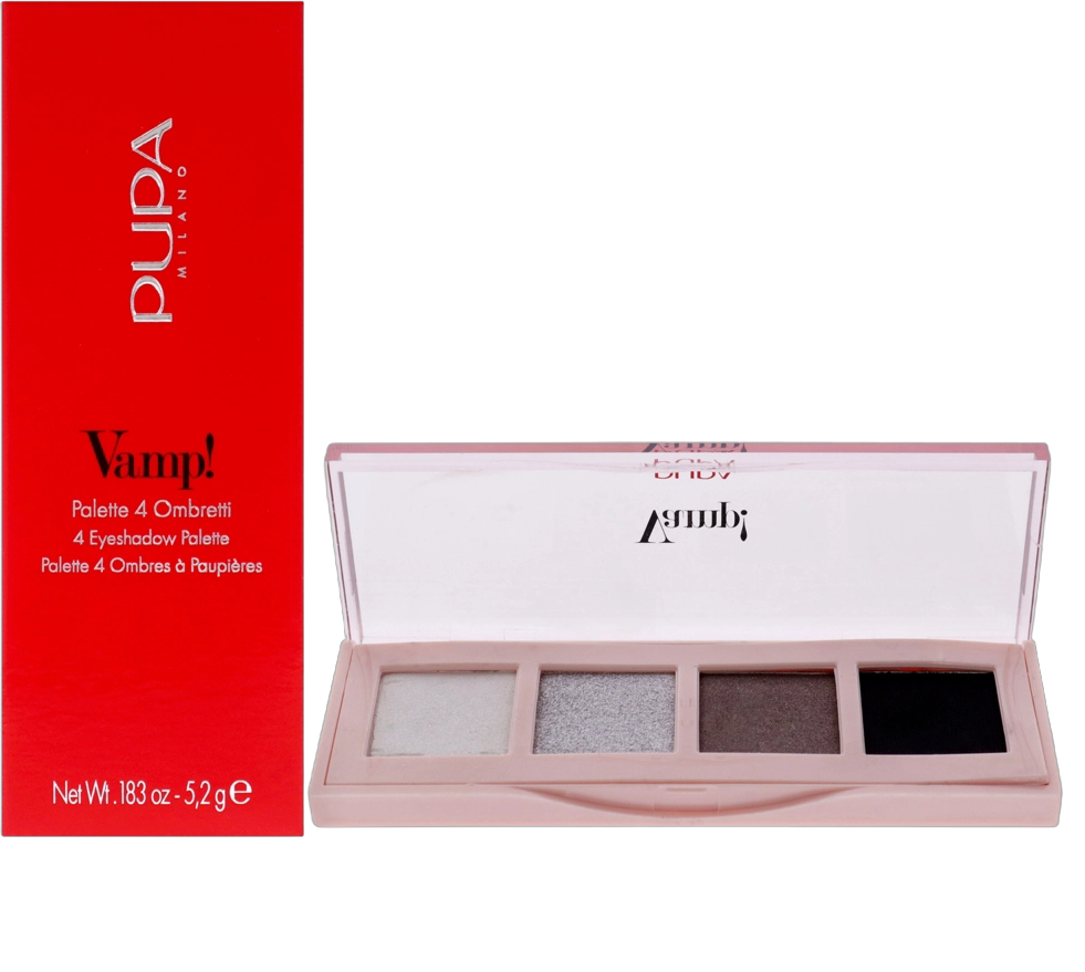 Vamp! 4 Eyeshadow Palette - 005 Intense Smoky by Pupa Milano for Women - 0.183 oz Eye Shadow