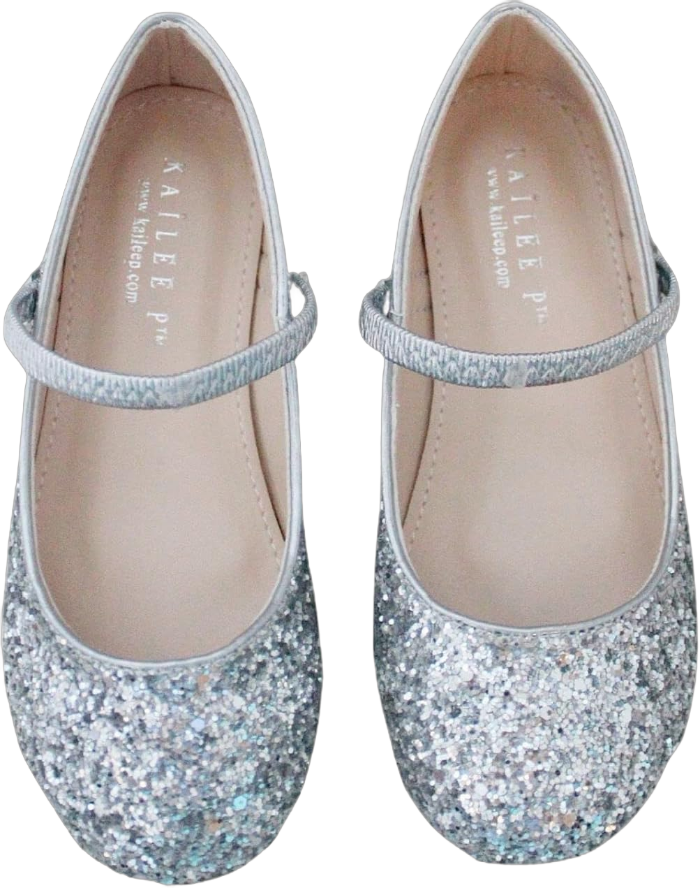 Rock Glitter Mary Jane Ballet Flats, Flower Girls Shoes, Toddler Girls, Party Shoes, Birthday Flats 4 Big Kid Silver