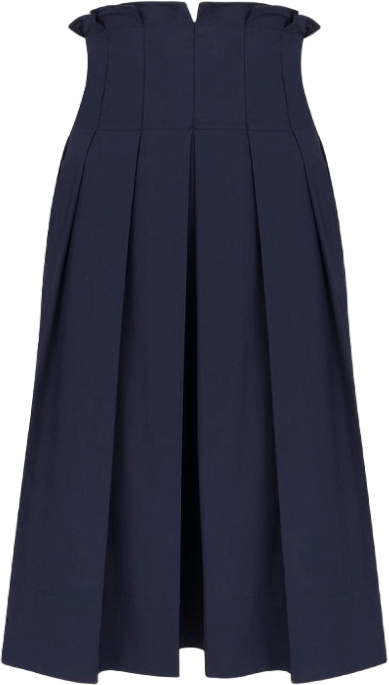 Women's Charlotte Midi Pleated Skirt - MONICA NERA XS