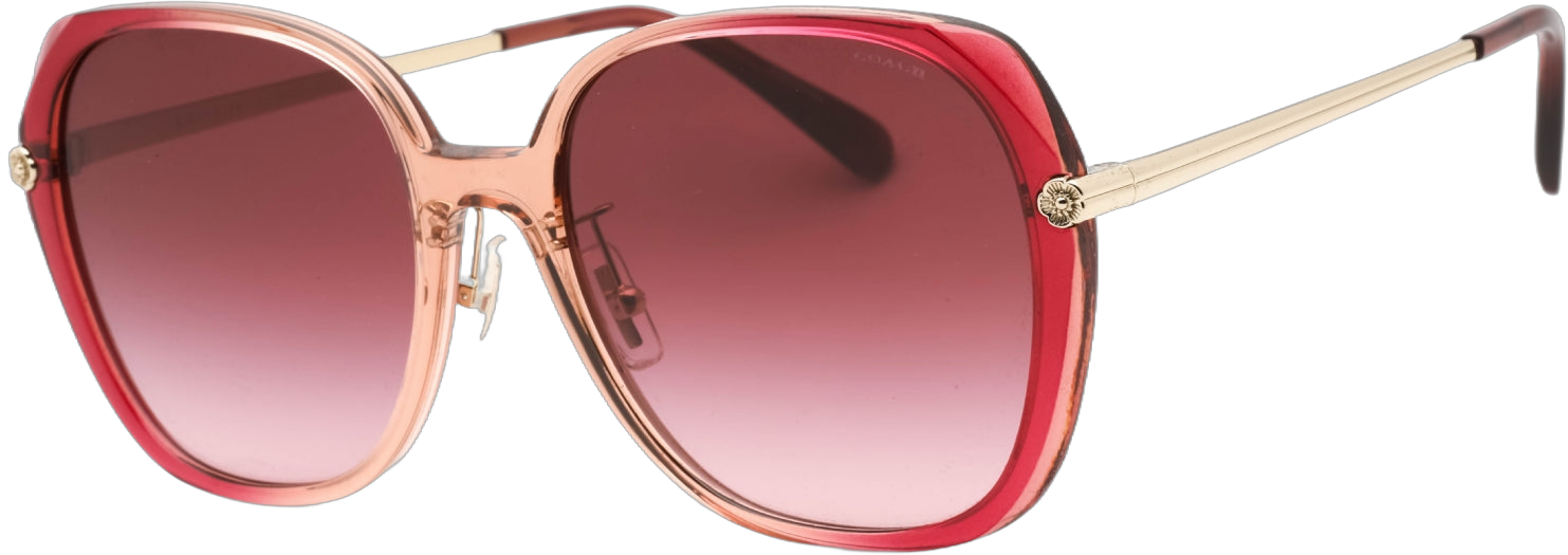 Coach 0HC8403D Sunglasses Burgundy/Pink Gradient  / Burgundy Gradient Women's