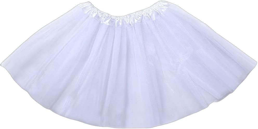 Women Ballet Tutu Skirts Elastic Layered Dance Ballet Tulle Skirt for Girls Dress-up Parties Dancing One Size White