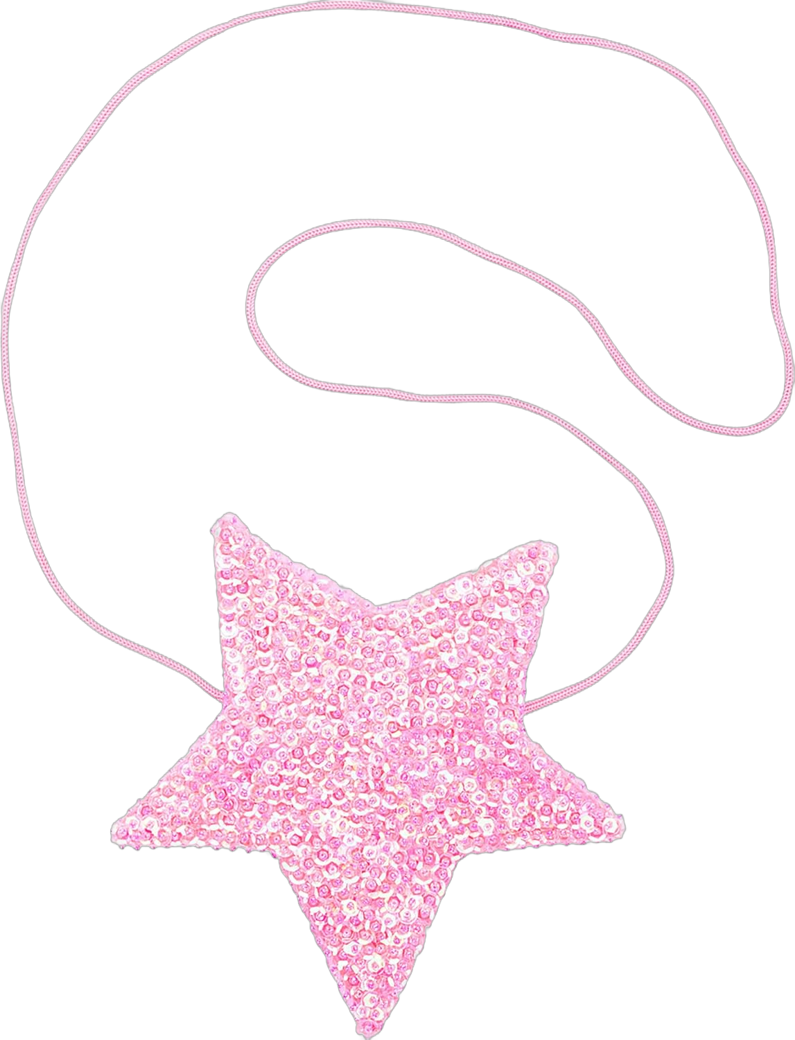 SHU-SHI Girls Toddler Sequin Purse Star Shaped Bag Crossbody Long Strap One Size Hot Pink