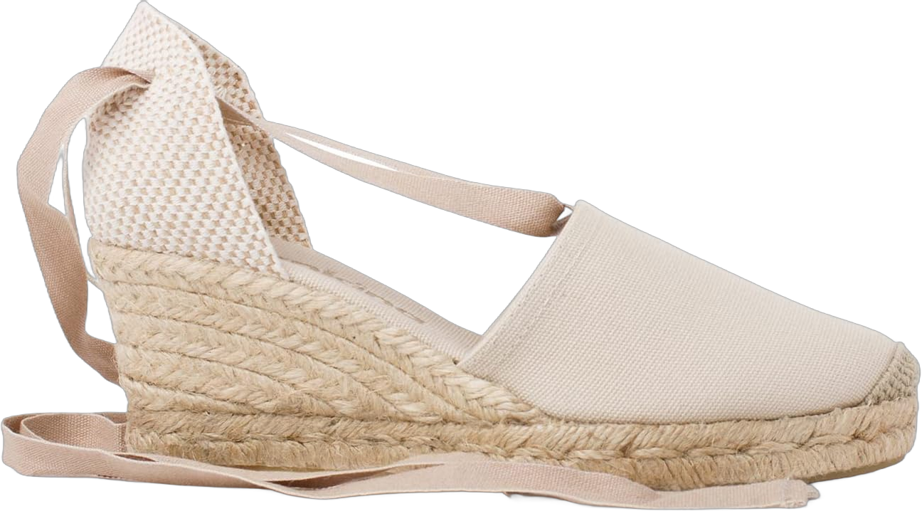 Almanera Authentic Spanish Espadrille Wedge Sandals for Women - Sustainable, Eco Friendly, Vegan Shoes. Classic Style, Organic Cotton Canvas Upper, Comfy Insole, Jute Midsole, Rubber Sole. Made in Spain 10 Beige