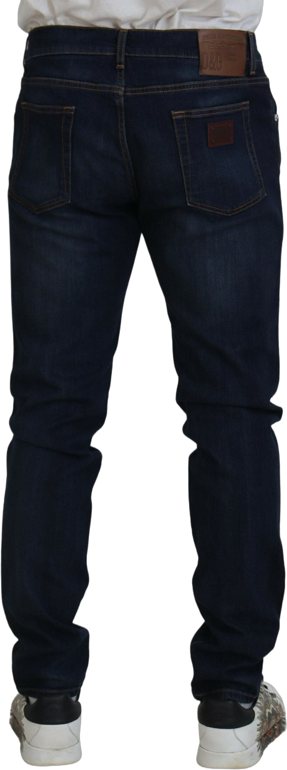 Dolce & Gabbana Sleek Skinny Jeans in Dark Blue