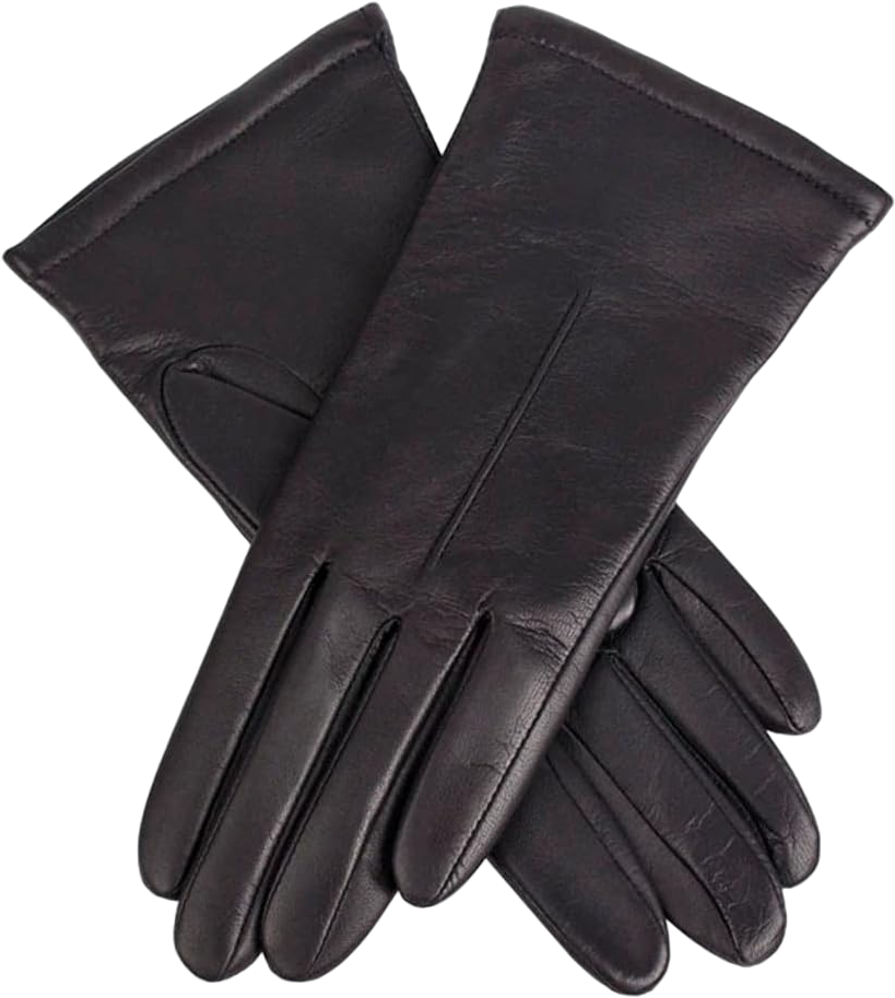 Dents Women's Ginny Single Point Leather Gloves Black Small