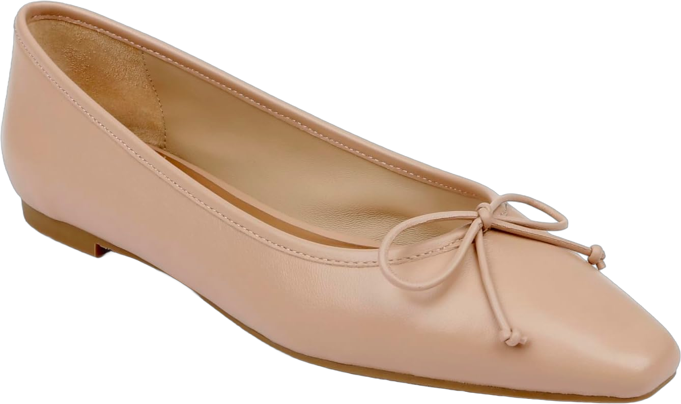 Badgley Mischka Women's Cam Ballet Flat 10 Blush Nude