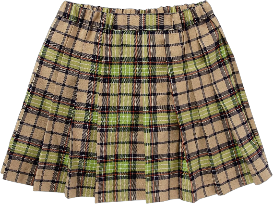 Balabala Girls' Pleated Skirt Trendy Plaid Short Skirt For Autumn/Winter