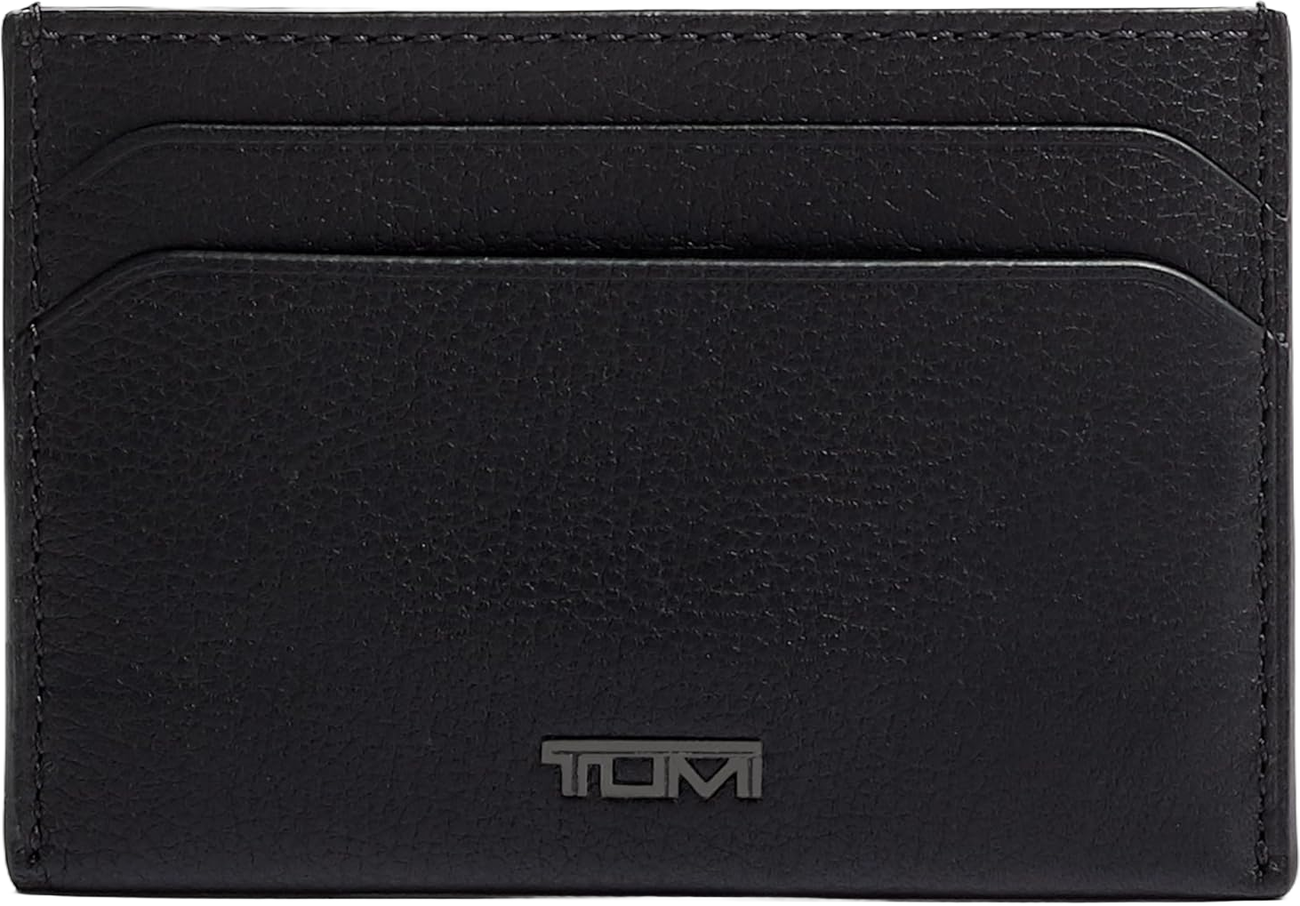 TUMI - Nassau Money Clip Card Case Wallet - Slim Card Holder Wallet for Men & Women - Nappa Leather Material - Textured Black