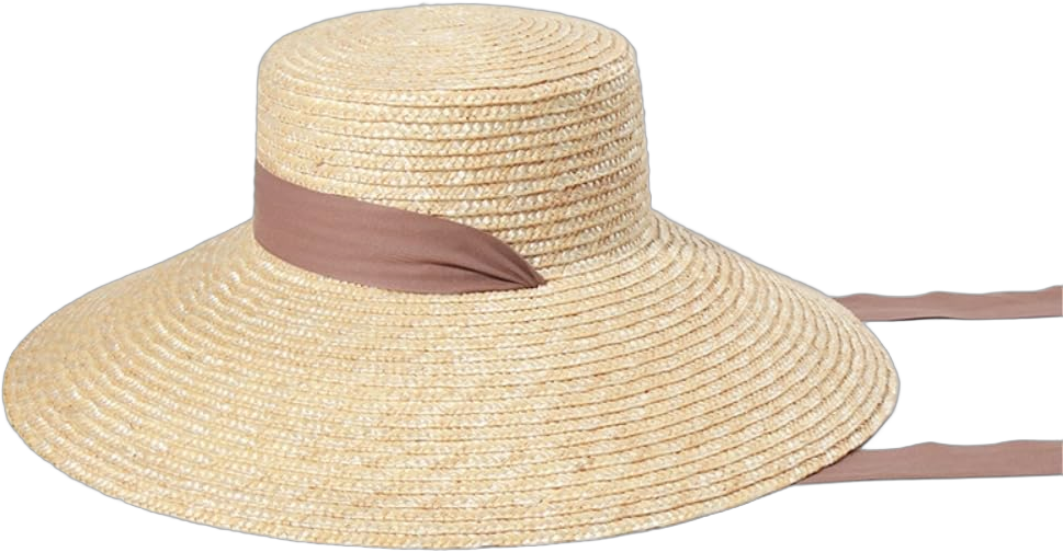 Wide Brim Woven Raffia Sun Hat Trimmed with Ribbon Women Floppy UPF 50 Sun Protection Summer Vacation Beach Straw Hat