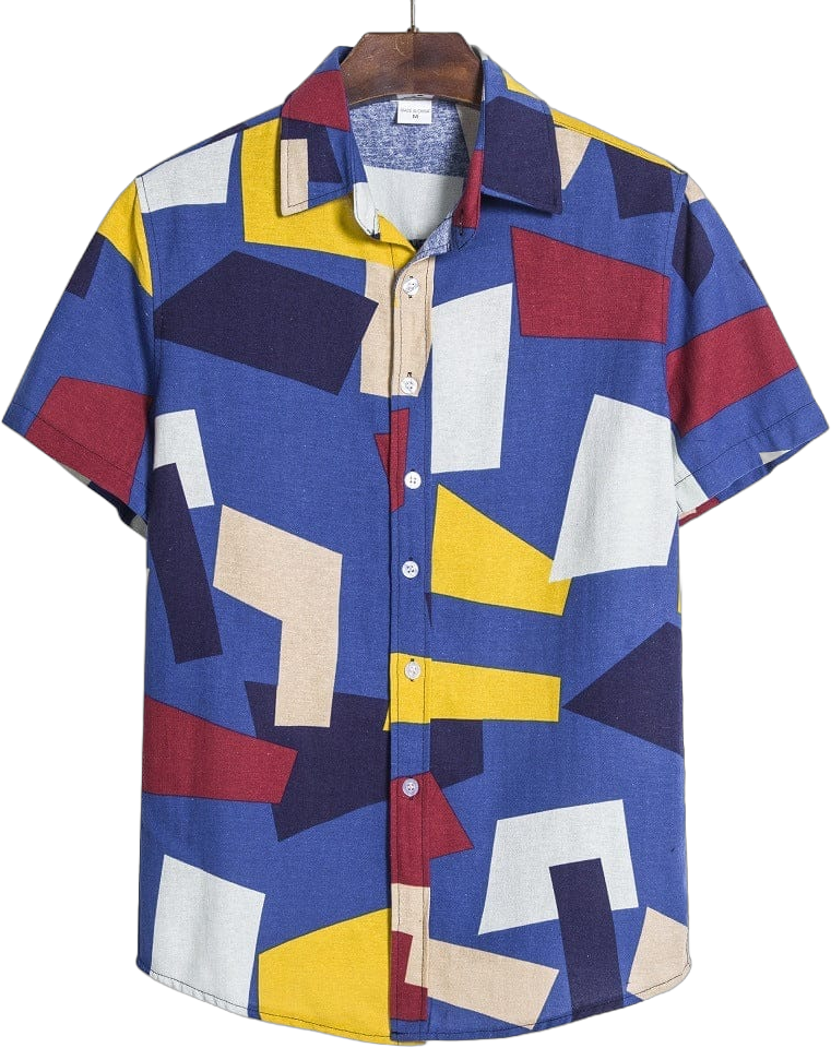 Men s Geometric Print Shirt