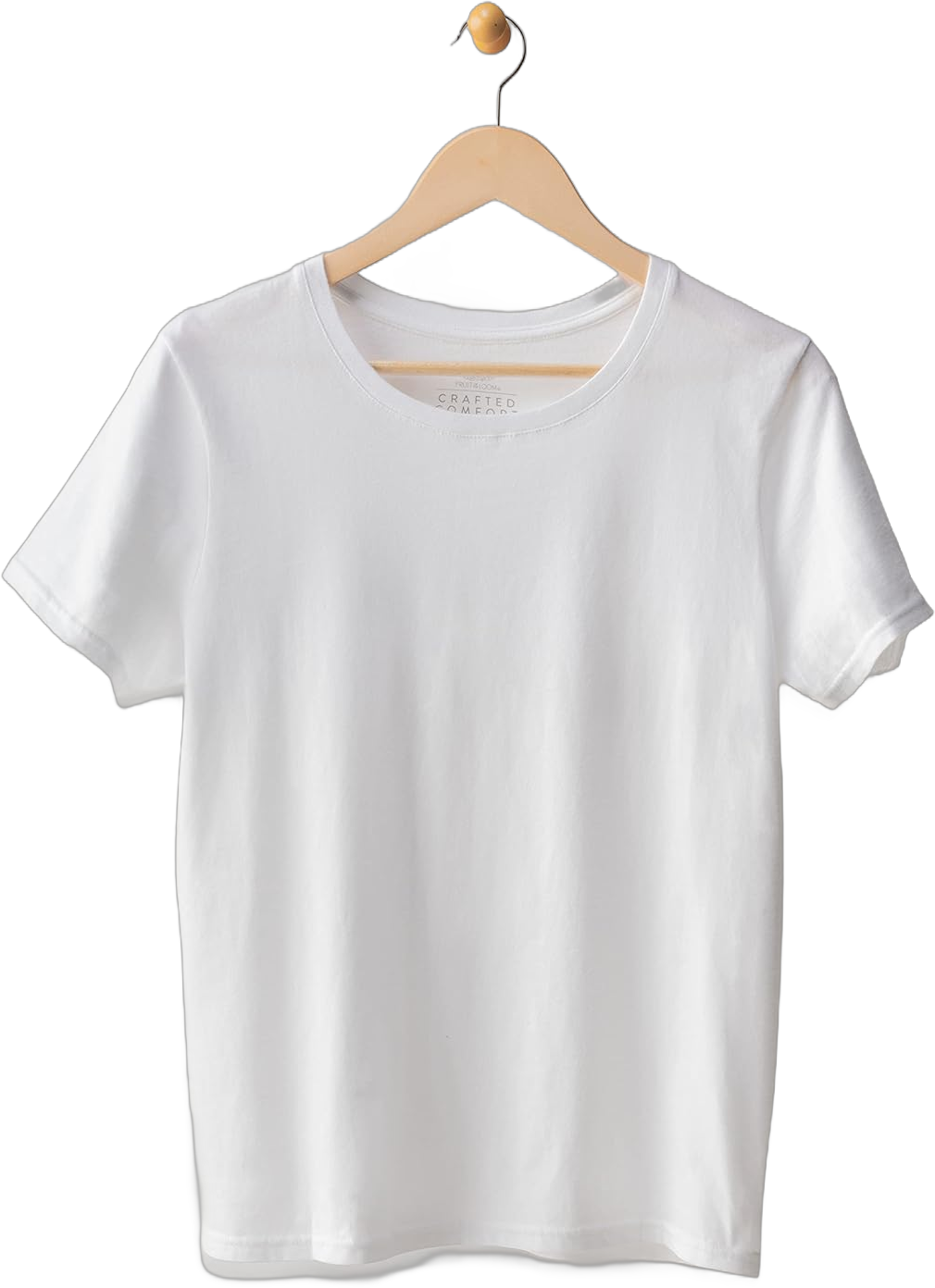 Fruit of the Loom Women’s Crafted Comfort™ Pima Cotton Short Sleeve T-shirts Crew Crew - White XX-Large