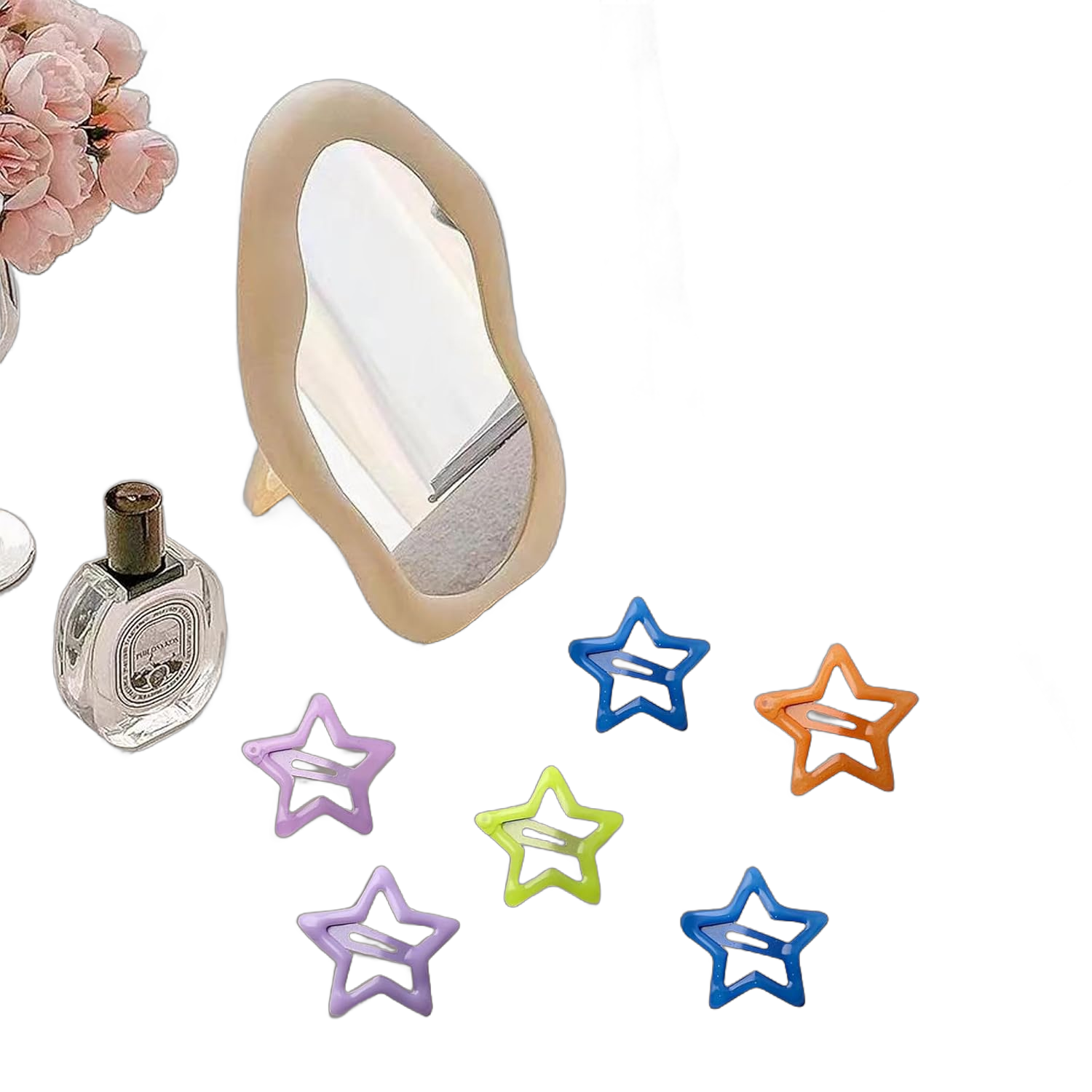 10Pcs Luminous Y2K Star Hair Clips,Lovely Metal Hair Snap Clips Fashion Stars Barrettes Hair Accessories for Girls,Kids, Woman