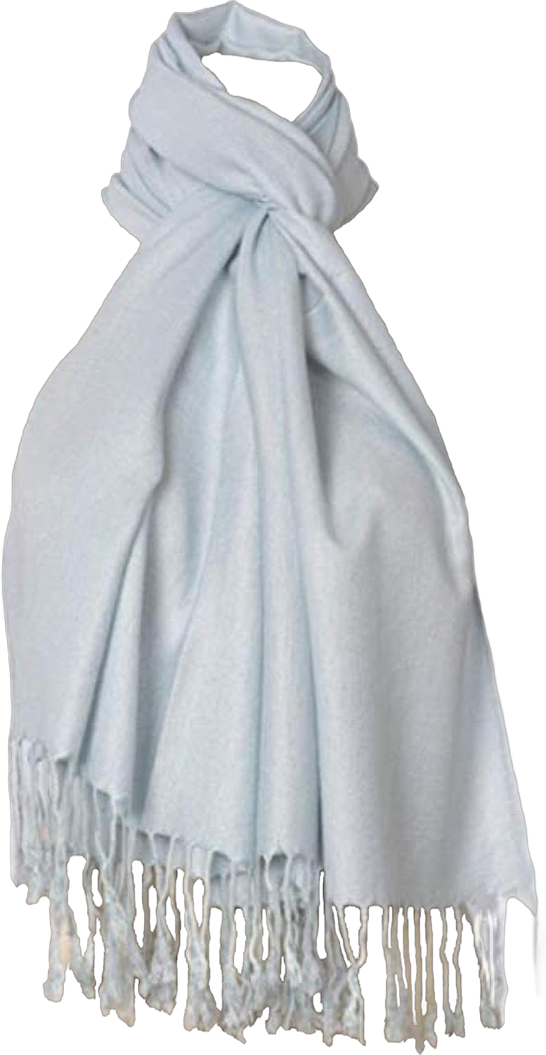 Pashmina Shawls and Wraps - Large Scarfs for Women - Party Bridal Long Fashion Shawl Wrap with Fringe Pale Blue