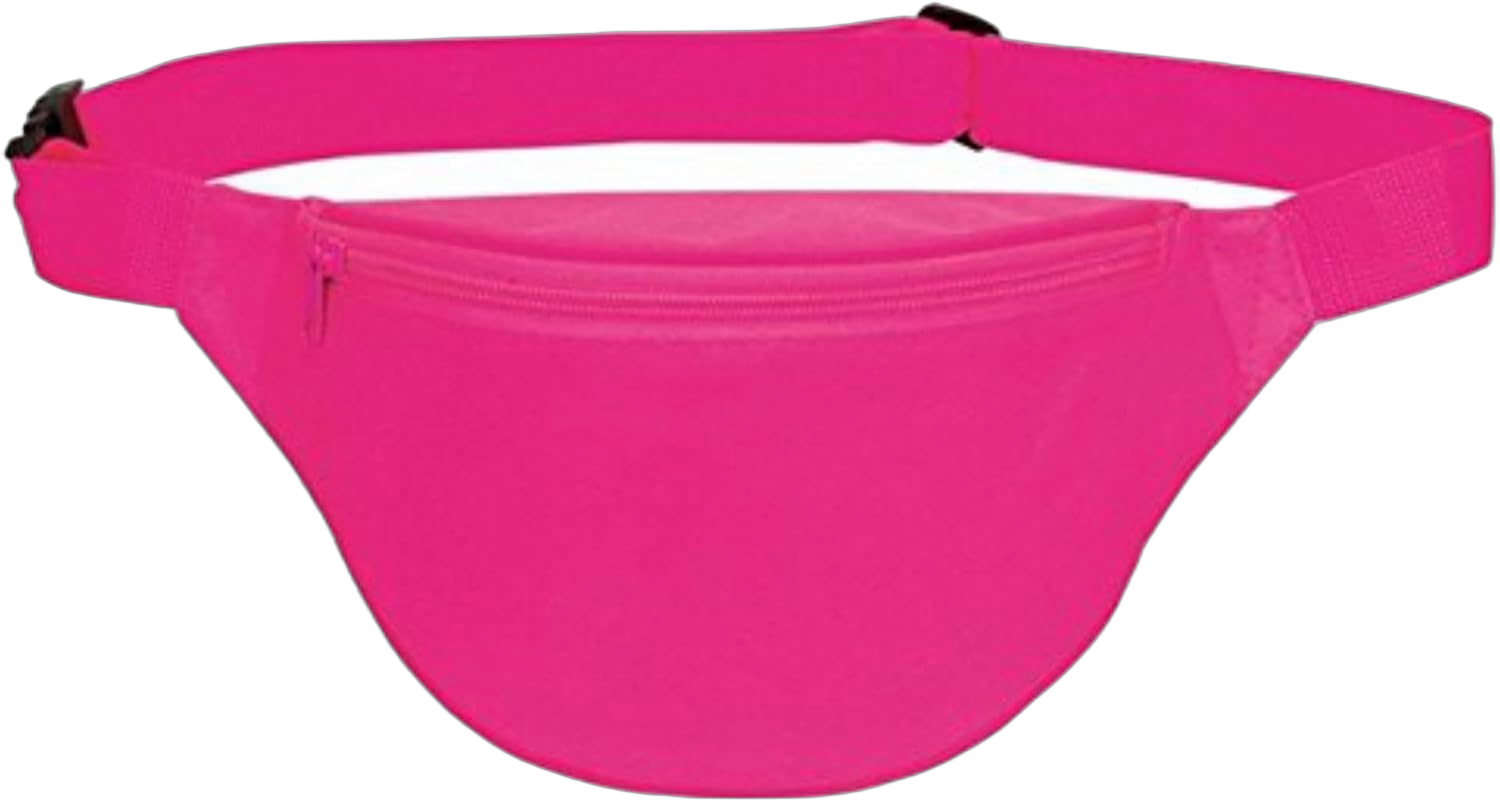 BuyAgain Fanny Pack, Unisex 2 Zipper Quick Release Buckle Travel Sport Running Waist Fanny Pack For Women Men Neon Pink