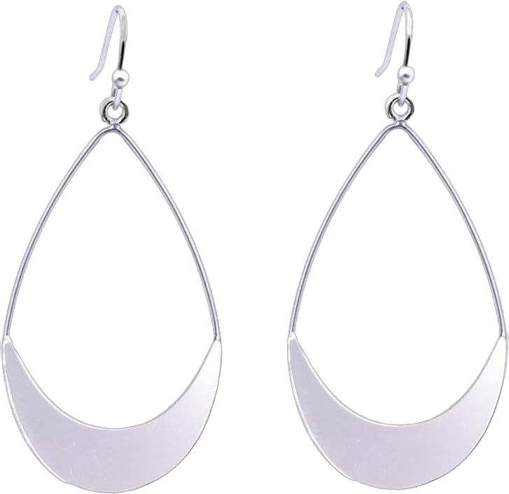 Lightweight Dangle Earrings Simple Earrings Silver Teardrop Earrings for Women