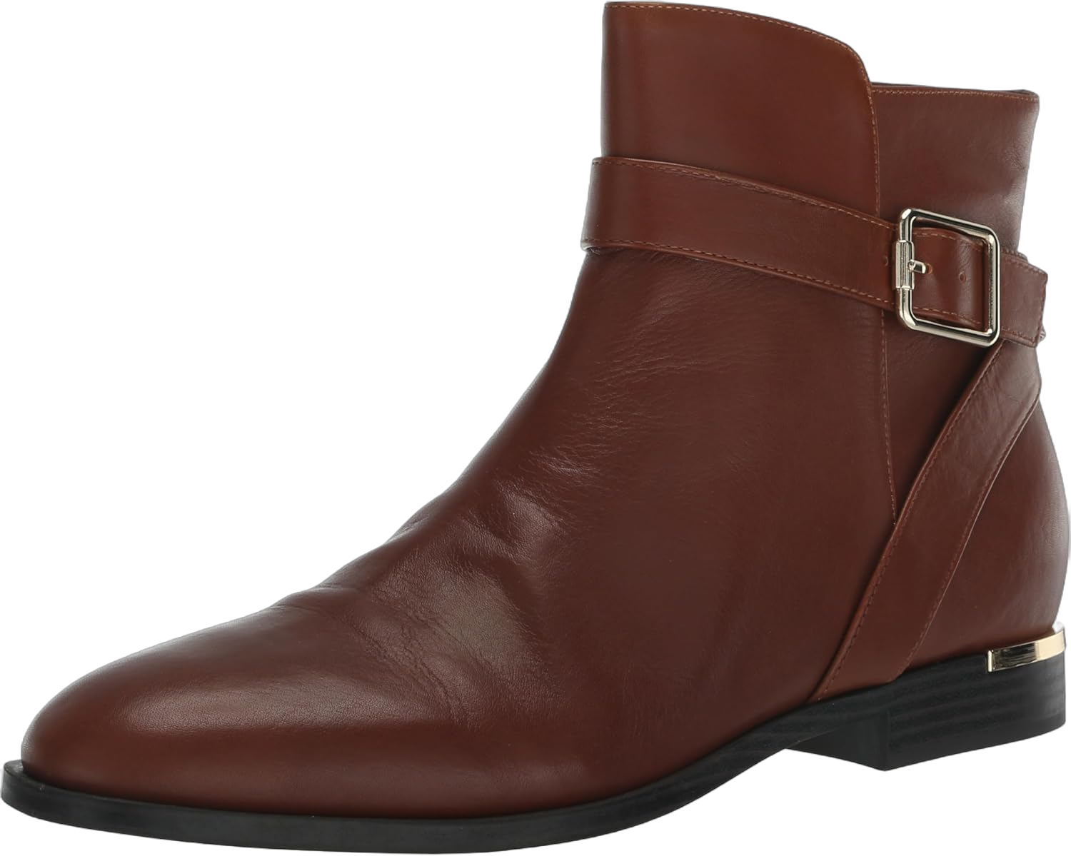 Nine West Women's Alleva Ankle Boot 12 Brown Leather